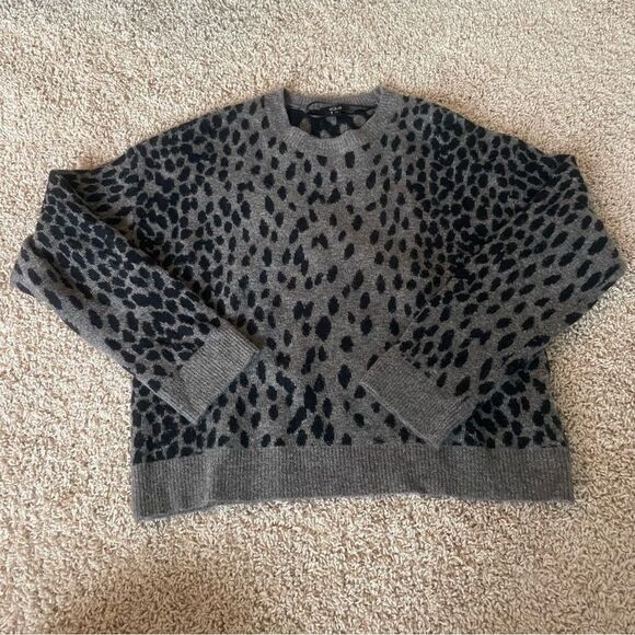 rails 'chance' wool gray and black sweater in dalmatian - Picture 3 of 5